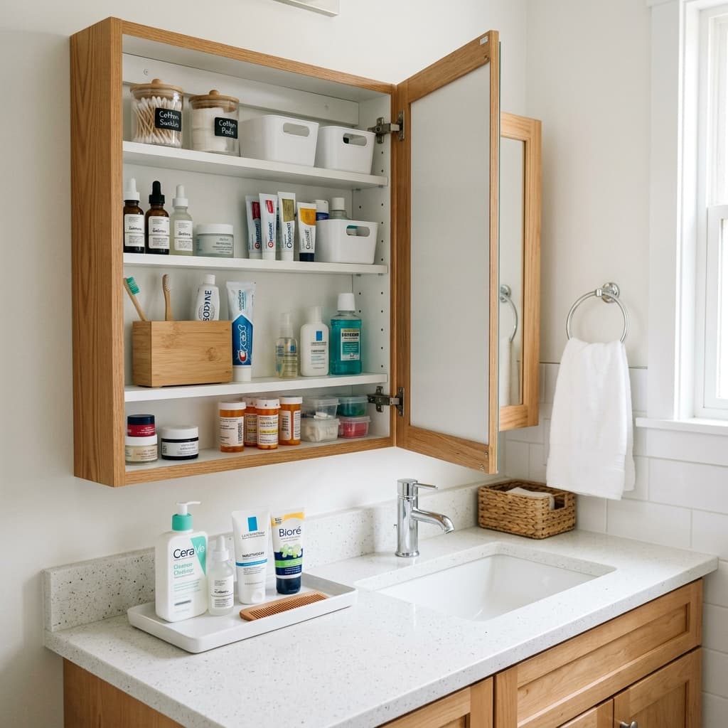 Medicine Cabinet & Vanity Organization Under $15 — Home Organization ideas and product guide