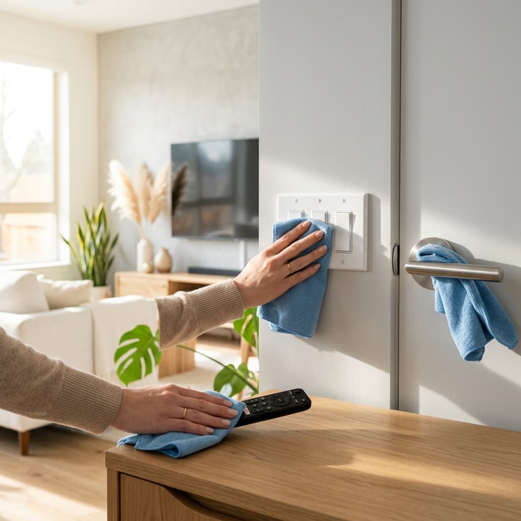 High-Touch Surfaces Reset: Clean Switches, Handles & Remotes — Home Organization ideas and product guide