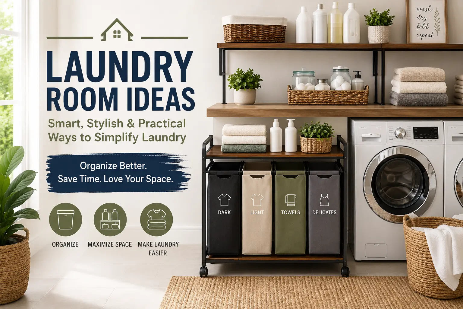 Cover image for Laundry Room Ideas That Actually Make Laundry Easier (Not Just Prettier)