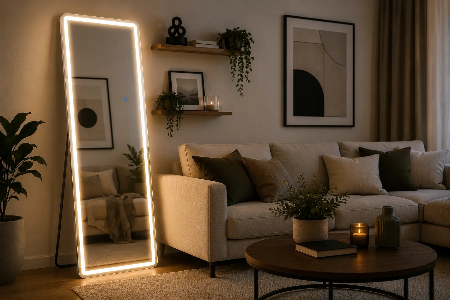 Sweetcrispy LED Full-Length Mirror