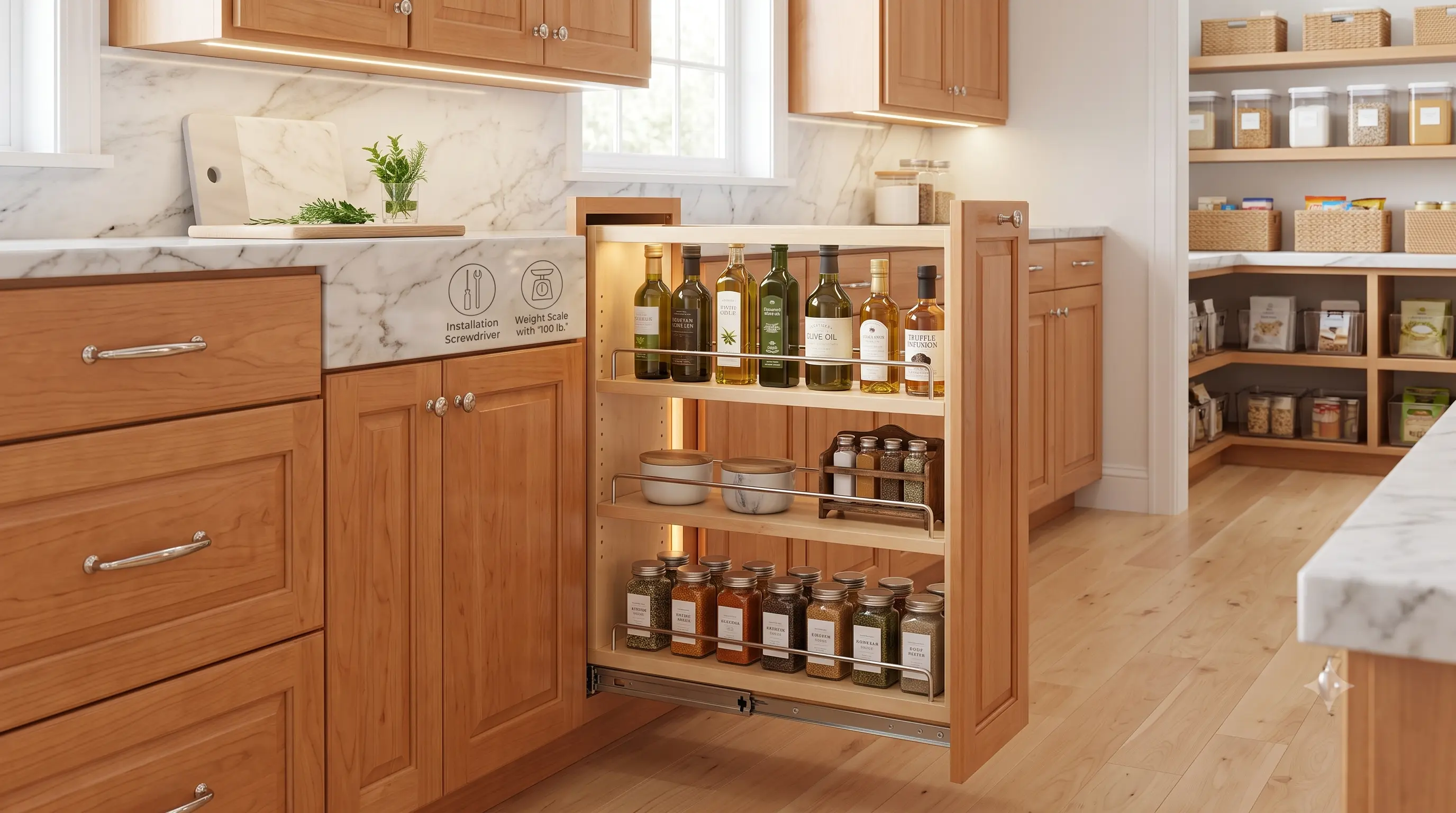 Rev-A-Shelf Maple Pullout Cabinet Organizer