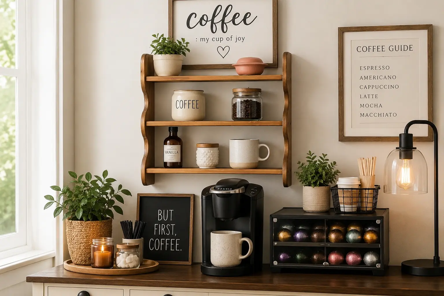 100% Solid Wood 3-Tier Floating Wall Shelf